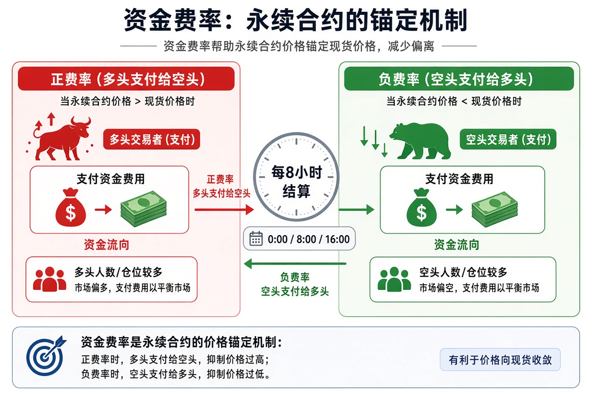 资金费率：永续合约的锚定机制